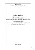 Giáo trình Vẽ xây dựng (Cao đẳng): Ngành Công nghệ kỹ thuật tài nguyên nước - Trường Cao đẳng Xây dựng số 1