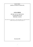 Giáo trình Kế toán trên Excel tốt nhất (Ngành Kế toán Cao đẳng) - Trường Cao đẳng Xây dựng số 1