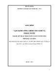 Giáo trình Vận hành công trình thu gom và thoát nước tốt nhất (Cao đẳng): Kỹ thuật thoát nước và xử lý nước thải - Trường Cao đẳng Xây dựng số 1