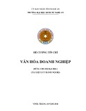 Đề cương chi tiết học phần Văn hóa doanh nghiệp [chuẩn nhất]