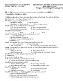 Đề thi giữa học kì 2 Vật lý lớp 8 năm 2021-2022 có đáp án - Trường PTDTBT TH&THCS Trà Vinh, Nam Trà My