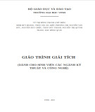 Giáo trình Giải tích Kỹ thuật và Công nghệ: Dành cho sinh viên (chuẩn nhất)