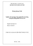 Tóm tắt Luận án Tiến sĩ Kỹ thuật ô tô: Nghiên cứu áp dụng công nghệ dầu từ trường trong hệ thống phanh bổ trợ ô tô