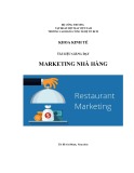 Tài liệu Marketing nhà hàng: Giáo trình chuẩn từ Cao đẳng Công nghệ TP. HCM