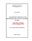 Giải pháp phát triển bảo hiểm phi nhân thọ tại Công ty Bảo hiểm Bảo Minh Đà Nẵng: Luận văn Thạc sĩ Quản trị kinh doanh