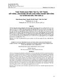 Thực trạng quá trình tích tụ, tập trung đất nông, lâm nghiệp để sản xuất nông nghiệp bền vững tại huyện Mai Sơn, tỉnh Sơn La
