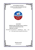 Giáo trình Quản trị hệ thống webserver và mailserver (Ngành: Quản trị mạng máy tính - Trình độ Cao đẳng) - Trường Cao đẳng Hòa Bình Xuân Lộc