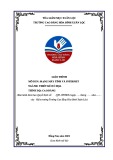 Giáo trình Mạng máy tính và internet (Ngành: Thiết kế đồ hoạ - Trình độ Cao đẳng) - Trường Cao đẳng Hòa Bình Xuân Lộc
