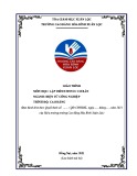 Giáo trình Lập trình Win CC cơ bản ngành Điện tử công nghiệp (Trình độ Cao đẳng) - Trường Cao đẳng Hòa Bình Xuân Lộc