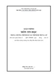 Giáo trình Tin học Trung cấp: Chương trình đào tạo chuẩn nhất