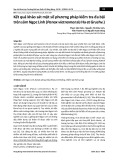Kết quả khảo sát một số phương pháp kiểm tra đa bội trên sâm Ngọc Linh (Panax Vietnamensis Ha et Grushv.)