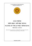 Giáo trình Mô học răng tốt nhất cho Kỹ thuật phục hình răng Cao đẳng - Trường Cao đẳng Y tế Thanh Hoá