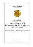 Giáo trình Y xã hội (Ngành: Kỹ thuật hình ảnh - Trình độ: Cao đẳng văn bằng 2) - Trường Cao đẳng Y tế Thanh Hoá