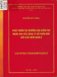 Phát triển thị trường bảo hiểm phi nhân thọ Công ty cổ phần Môi giới bảo hiểm Nam Á: Luận văn Thạc sĩ Kinh doanh và quản lý