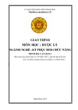 Giáo trình Dược lý ngành Kỹ thuật phục hồi chức năng Cao đẳng - Trường Cao đẳng Y tế Thanh Hoá