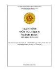 Giáo trình Sinh lý Dược Trung cấp - Trường Cao đẳng Y tế Thanh Hoá (Chuẩn nhất)