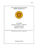 Giáo trình Sinh học di truyền ngành Hộ sinh Cao đẳng - Trường Cao đẳng Y tế Thanh Hoá