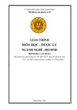 Giáo trình Dược lý Hộ sinh Cao đẳng (Vừa học vừa làm) - Trường Cao đẳng Y tế Thanh Hoá