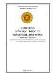 Giáo trình Dược lý ngành Dinh dưỡng Cao đẳng - Trường Cao đẳng Y tế Thanh Hoá