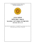 Giáo trình Sinh lý Y học Cổ truyền Trung cấp - Trường Cao đẳng Y tế Thanh Hoá