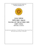 Giáo trình Sinh lý Kỹ thuật phục hồi chức năng Cao đẳng - Trường Cao đẳng Y tế Thanh Hoá