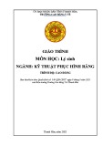 Giáo trình Lý sinh (Ngành: Kỹ thuật phục hình răng - Trình độ: Cao đẳng) - Trường Cao đẳng Y tế Thanh Hoá