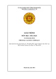 Giáo trình Hóa học Hộ sinh Cao đẳng - Trường Cao đẳng Y tế Thanh Hoá (Chuẩn nhất)