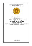 Giáo trình Quản lý dược tốt nhất (Ngành Dược, Trình độ Trung cấp) - Trường Cao đẳng Y tế Thanh Hoá