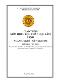 Giáo trình Độc chất học lâm sàng (Ngành: Xét nghiệm - Trình độ: Cao đẳng) - Trường Cao đẳng Y tế Thanh Hoá