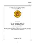 Giáo trình Sinh học Di truyền Phục hồi chức năng Cao đẳng Y tế Thanh Hoá (Chuẩn nhất)