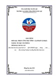Giáo trình Phần cứng máy tính: Lắp ráp cài đặt - Ngành Tin học văn phòng, trình độ Trung cấp (Trường Cao đẳng Hòa Bình Xuân Lộc)