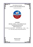 Giáo trình An ninh - An toàn trong du lịch (Hướng dẫn viên du lịch Trung cấp) - Trường Cao đẳng Hòa Bình Xuân Lộc