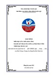 Giáo trình Sửa chữa máy tính: Kỹ thuật sửa chữa lắp ráp máy tính Trung cấp - Cao đẳng Hòa Bình Xuân Lộc