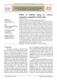 Effect of weather aging on volume expansion properties of steel slag