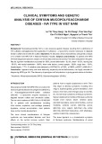 Clinical symptoms and genetic analysis of certain mucopolysaccharide diseases - IVA type in Viet Nam