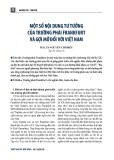 Một số nội dung tư tưởng của trường phái Frankfurt và gợi mở đối với Việt Nam