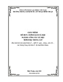 Giáo trình Chính sách xã hội (Ngành Công tác xã hội): Trường Trung cấp Kinh tế - Kỹ thuật Bình Thuận