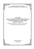 Giáo trình Hệ thống điều hòa không khí ô tô (Trung cấp): Kỹ thuật máy lạnh và điều hoà không khí - Trường Trung cấp Kinh tế - Kỹ thuật Bình Thuận