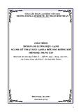 Giáo trình Đo lường điện lạnh ngành Kỹ thuật máy lạnh và điều hoà không khí Trung cấp - Trường Trung cấp Kinh tế - Kỹ thuật Bình Thuận