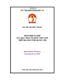 Luận văn Thạc sĩ Quản lý công: Phản biện xã hội của Mặt trận Tổ quốc Việt Nam trên địa bàn tỉnh Quảng Trị