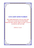 Sáng kiến kinh nghiệm THPT: Phát triển phẩm chất, năng lực học sinh thông qua sử dụng bài tập thí nghiệm trong dạy học chương Động lực học Vật lí 10 tại trường THPT Quỳ Hợp
