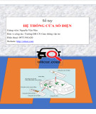 Sổ tay Hệ thống cửa sổ điện GV. Nguyễn Văn Nhu: Hướng dẫn chi tiết