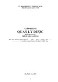 Giáo trình Quản lý dược Cao đẳng (Trường Cao đẳng Y tế Bắc Ninh) chuẩn nhất