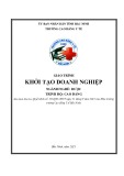 Giáo trình Khởi tạo doanh nghiệp Dược (Cao đẳng Y tế Bắc Ninh) - Chuẩn nhất
