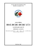 Giáo trình Hóa dược - dược lý I Cao đẳng Dược - Trường Cao đẳng Y tế Bắc Ninh