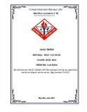 Giáo trình Thực vật dược (Ngành: Dược - Cao đẳng) - Trường Cao đẳng Y tế Bạc Liêu