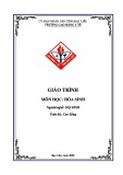 Giáo trình Hóa sinh Hộ sinh Cao đẳng: Trường Cao đẳng Y tế Bạc Liêu