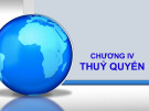 Bài giảng Khoa học trái đất - Chương 4: Thủy quyển