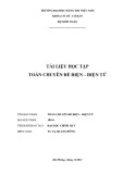 Tài liệu học Toán chuyên đề Điện - Điện tử Đại học Hàng Hải Việt Nam