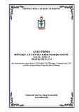 Giáo trình Lý thuyết kiểm nghiệm thuốc (Ngành: Dược sĩ - Trung cấp) - Trường Trung cấp Quốc tế Mekong